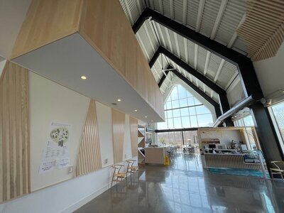 <b>Paneling and moldings in the café area, Vettä Nordic Spa, Ontario</b>